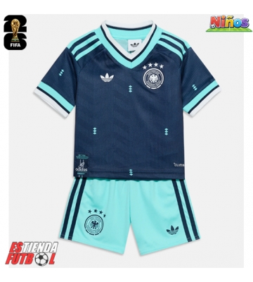 Alemania Segunda Equipación Niños Mundial 2026 Manga Corta (+ Pantalones cortos)